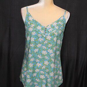 Cabi Cotton Wood Vine Floral Cami, Size Small